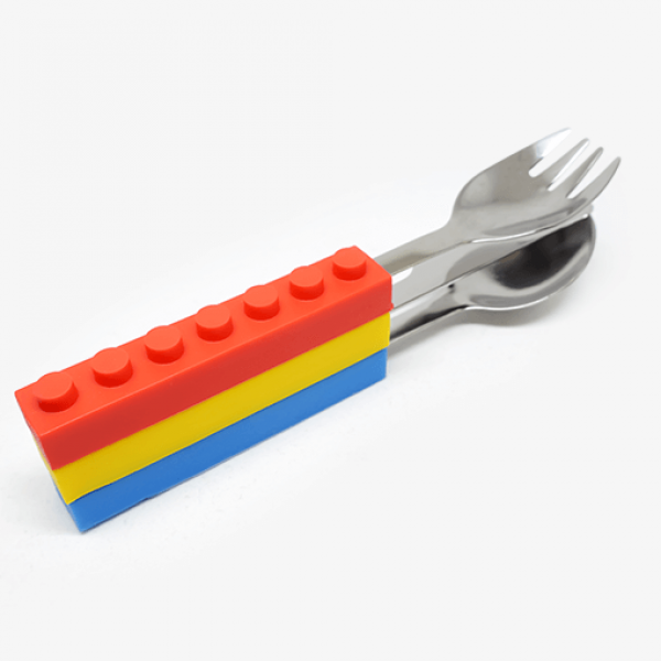Brick Shape Stackable Cutlery Set good