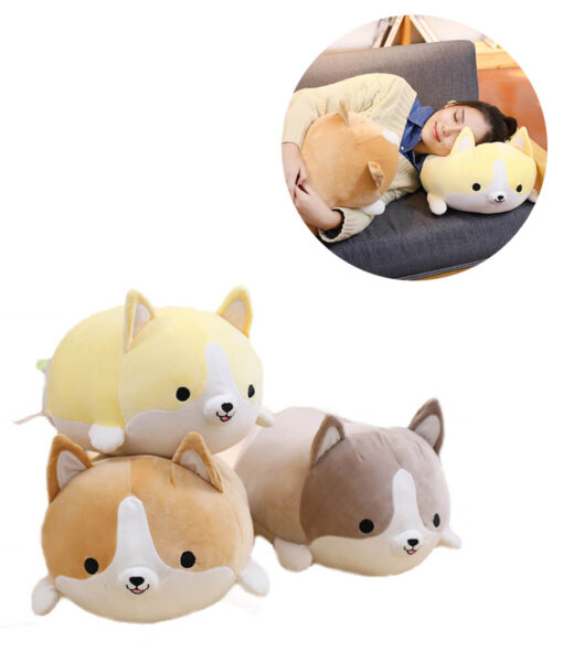 cute corgi plush pillows