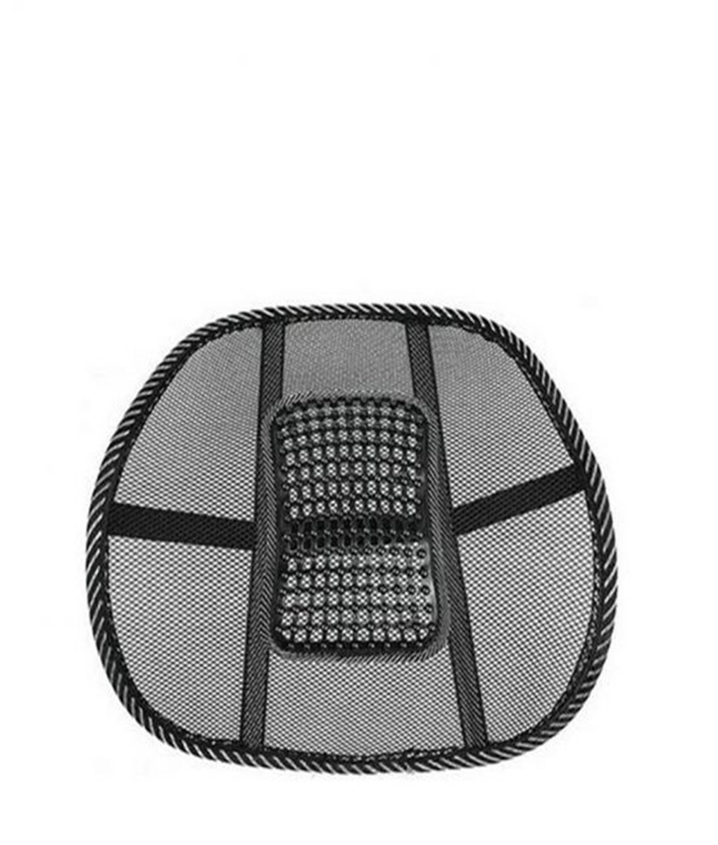 Cool Vent Cushion Mesh Back Lumbar Support New Car Office Chair Truck Seat  Black