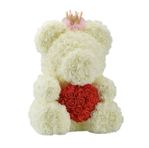 Dekoracija vjenčanice od 40 cm ružinog medvjeda, Valentinovo, poklon Slatki crtani Super djevojka Kid Poklon 2
