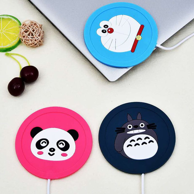 3pcs Mug Warmer Mat Cartoon Silicone Usb Beverage Warmers Pad Portable Beverage  Heater Coaster Tray Pad