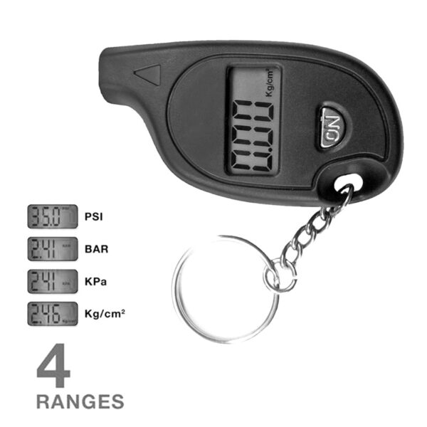 Sikeo Diagnostic tool 2 150PSI Diagnostic Tool Digital LCD Keychain Tire Air Pressure Gauge Vehicle Motorcycle 2