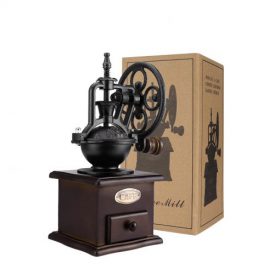 Ferris Wheel Design Vintage Manual Coffee Grinder With Ceramic Movement Retro Wooden Coffee Mill For Home 4 510x510