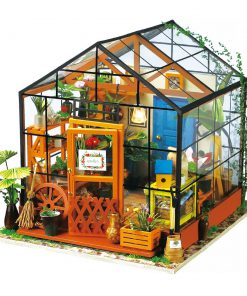 Robotime minijaturna kuća za lutke "uradi sam" Kathy's Green Garden s namještajem za djecu i odrasle