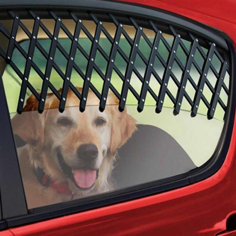 Mesh Pet Dog Car Window Ventilation Grill Outdoor Travel Dog Car Guard Fence 