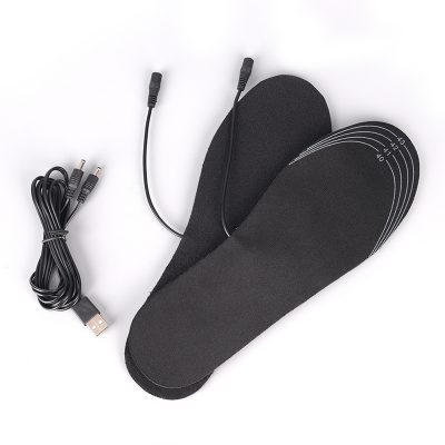 Warm Electric Heated Shoe Insole Outdoor Work Heater USB Foot Winter Warmer Pads 