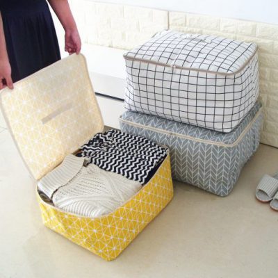 New Simple Cloest Organizer 1 Pcs Durable Storabe Bag Quilt Blnket Sock Stuff Container Portable Folding 510x510 1