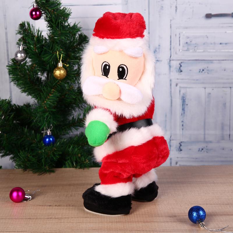 Christmas Electric Twerk Santa Claus Toy Dancing Music Doll Xmas navidad Bréagáin Bronntanais Nollag Maisiúcháin Nollag 2
