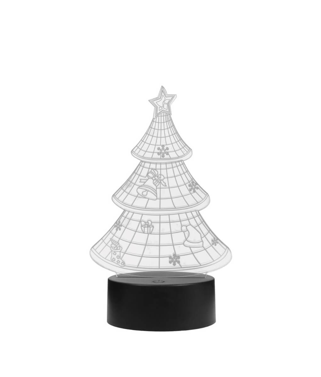 LED božićna jelka 3D noćna svjetla Kreativna ambijentalna lampica Stolna svjetiljka Osvjetljenje kuće Žarulja Promjena boje 5 1