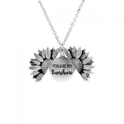 You Are My Sunshine Sunflower Necklace, You Are My Sunshine Sunflower Necklace