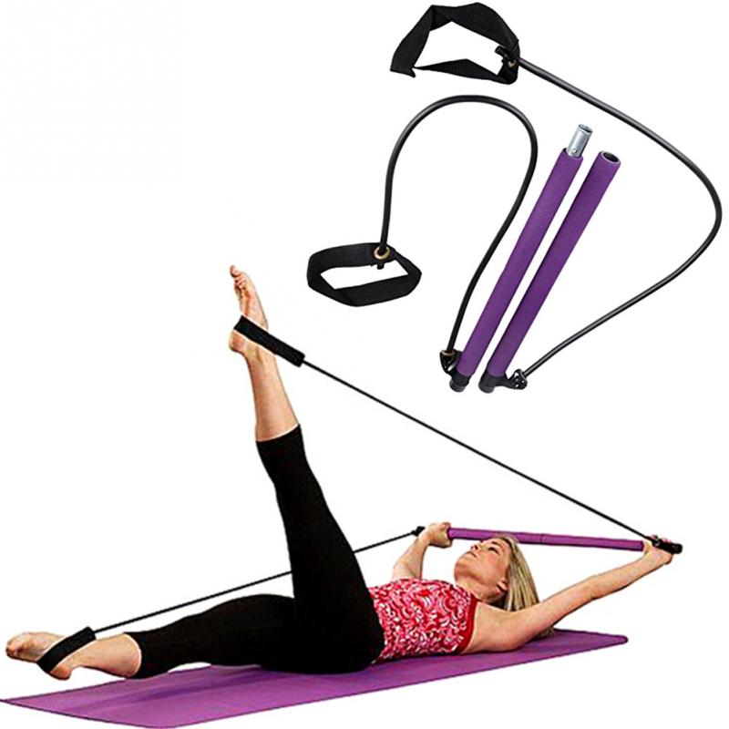 Portable Pilates Bar kit Pilates Stick Yoga Fitness Gymstick 