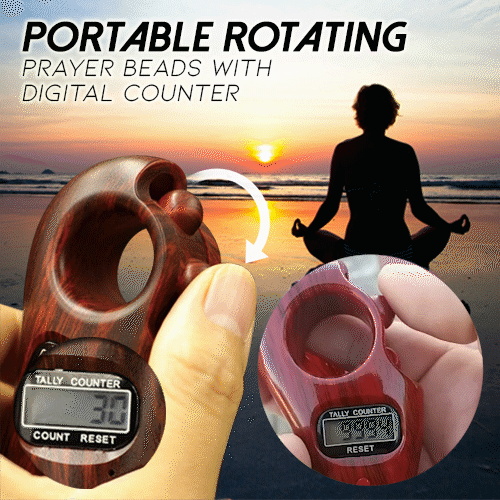 Portable Rotating Prayer Beads With Digital Counter - Not sold in stores