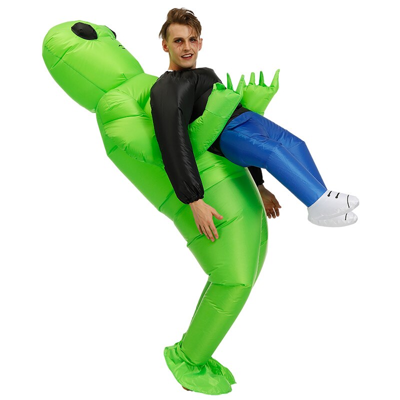Green Alien Carrying Human Costume – JOOPZY
