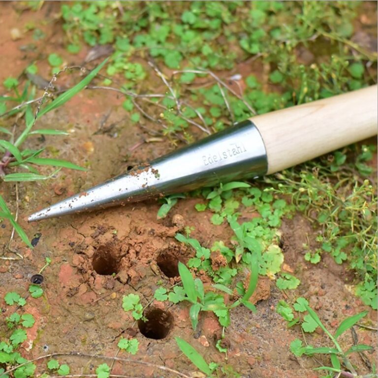 Wooden Handle Plant Seed Cultivation Hole Punch - Not sold in stores