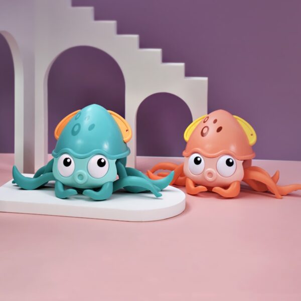 New Baby Bath Toys Cartoon Octopus Kids Wind up Clockwork Water Playing Toy Shower Swimming Toys 3