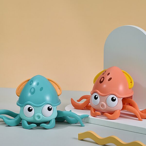 New Baby Bath Toys Cartoon Octopus Kids Wind up Clockwork Water Playing Toy Shower Swimming Toys 4