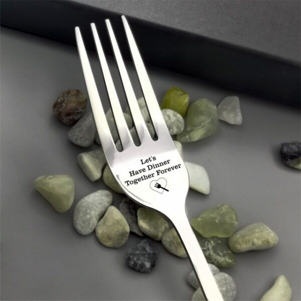 Engraved Fork Best Gift For Husband Wife And Family Stainless Steel I Forking Love You Kitchen 5.jpg 640x640 5